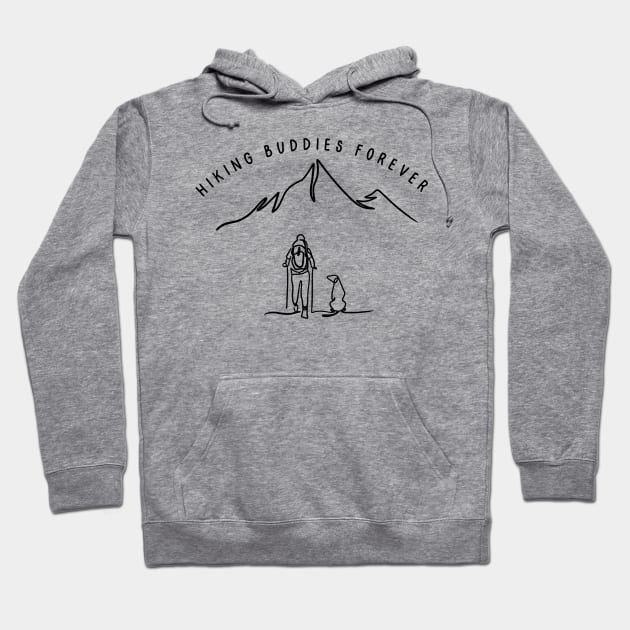 Hiking Buddies Forever, Hiking with Dog Hoodie by Project Charlie